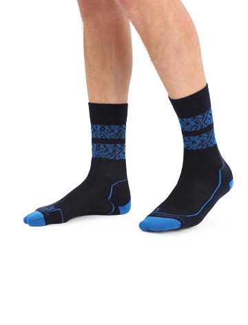 Chaussettes Icebreaker Merino Hike+ Light Crew Natural Summit Homme Bleu Marine | FR 1006BEXC